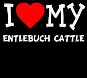 I Love My Entlebuch Cattle Dog Breed Digital Art by Flippin Sweet Gear