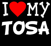 I Love My Tosa Dog Breed Digital Art by Flippin Sweet Gear