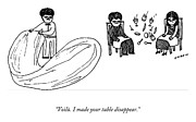 I Made Your Table Disappear Drawing by Justin Sheen