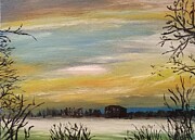 I See The Rising Fog Painting by Call Me Abbie - Abbie Shores