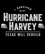 I Survived Hurricane Harvey Texas Will Rebuild Digital Art by Flippin Sweet Gear