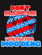 I Voted For Moo Deng Drawing by Ludwig Van Bacon