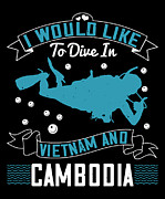 I would like to dive in Vietnam and Cambodia Digital Art by Jacob Zelazny