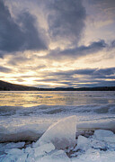 Icy Lake Waramaug Sunset Photograph by Dave King