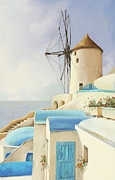 Il Mulino Oltre La Finestra Painting by Guido Borelli