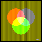 Illusory Color Mixing - No Blue Mixed Media by Gianni Sarcone Illusory Color Mixing - No Blue Mixed Media by Gianni Sarcone