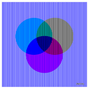 Illusory Color Mixing - No Yellow Mixed Media by Gianni Sarcone Illusory Color Mixing - No Yellow Mixed Media by Gianni Sarcone