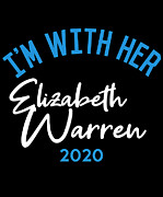 Im With Her Elizabeth Warren 2020 Digital Art by Flippin Sweet Gear