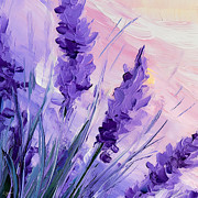 Impression in Purple Painting by Lourry Legarde