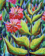 In Among the Leaves Painting by Polly Castor
