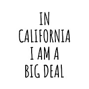 In California I'm A Big Deal Funny Gift for Californian Men Women States Proud  Digital Art by Jeff Creation