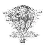 In My Cumulus Balloon Digital Art by Jenny Armitage