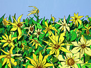 In Northfork Gardens Painting by Mike Stanko
