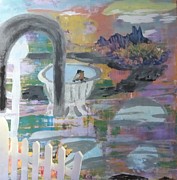 In the Garden Mixed Media by Suzanne Berthier