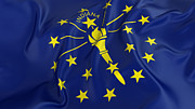 Indiana Flag Photograph by CGinspiration