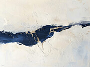 Indigo Coastal Painting by Lourry Legarde