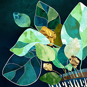 Indigo Plant I Digital Art by Spacefrog Designs