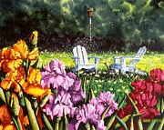 Iris Beauty Painting by Diane Phalen Iris Beauty Painting by Diane Phalen