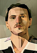 Criminal Israel Keyes geometric portrait Digital Art by Christina Fairhead Art and Merch