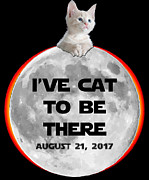 Ive Cat To Be There Solar Eclipse 2017 Digital Art by Flippin Sweet Gear