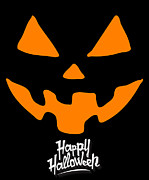 Jack-O-Lantern Pumpkin Happy Halloween Digital Art by Flippin Sweet Gear