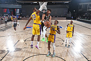 Jamal Murray and Lebron James Photograph by Garrett Ellwood