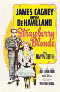 JAMES CAGNEY and OLIVIA DE HAVILLAND in THE STRAWBERRY BLONDE -1941-, directed by RAOUL WALSH. Photograph by Album