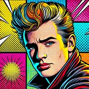 James Dean Reimagined Digital Art by Retro Movie Posters