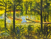 Jamestown Nestled Painting by Suzanne Berthier