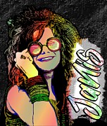 Janis Digital Art by Christina Rick