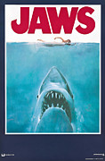 Jaws - 1975 Adventure Mystery Thriller Digital Art by Retro Movie Poster - UPSCALED