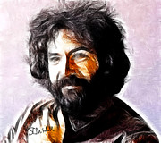 Jerry Garcia #1 Painting by Steve Mitchell Jerry Garcia #1 Painting by Steve Mitchell