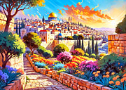 Jerusalem City II FEB Photograph by Munir Alawi