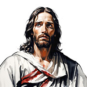 Jesus Christ Gaze I Photograph by Munir Alawi