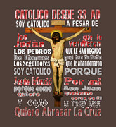 Jesus en la cruz Catolico Desde 33 AD Spanish Mixed Media by Mixed Media Art