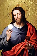 Jesus Eucharist Mass Communion Mixed Media by Juanes de Juanes