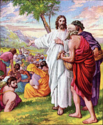 Jesus feeding many hungry people Digital Art by Christina Fairhead Art and Merch