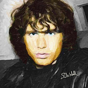 Jim Morrison Painting by Steve Mitchell