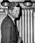 John F Kennedy Voting 1960 Photograph by Vintage Photography