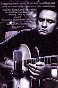 Johnny Cash Folsom Prison Painting by Tony Rubino