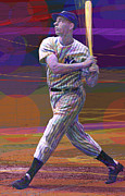 Joltin' Joe DiMaggio Painting by David Lloyd Glover