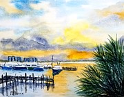 Jo's Marina Painting by Ann Frederick