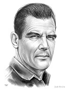 Josh Brolin - Pencil Drawing by Greg Joens