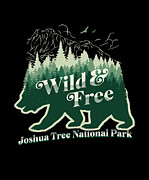Joshua Tree National Park Wilderness Adventure Merchandise Digital Art by Maximus Designs