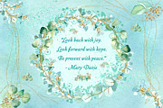 Joy Hope and Peace Inspirational Card and Art Digital Art by Anita Pollak
