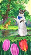 Joy In The Garden Painting by Margaryta Yermolayeva Joy In The Garden Painting by Margaryta Yermolayeva