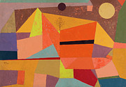 Joyful Mountain Landscape Painting by Paul Klee