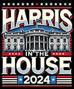 Kamala Harris in the House 2024 Digital Art by Flippin Sweet Gear