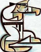 Pop Culture Karate Cat Painting Painting by Tommervik Paintings