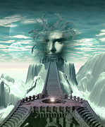 Kataklysm - Temple of Knowledge Painting by Sv Bell Kataklysm - Temple of Knowledge Painting by Sv Bell